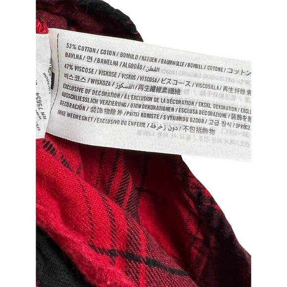 Abercrombie & Fitch Womens Top Size M Light Flannel Plaid Button-Up Cottage/Fall - Picture 10 of 11